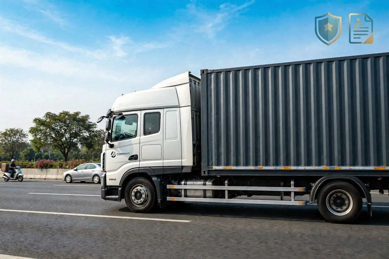 Secured container truck logistics Gandhidham Kutch
