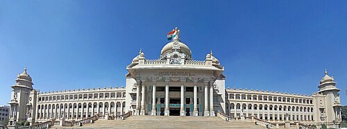 Vidhana Soudha in Bengaluru representing Anagki Packers and Movers services from Gandhidham to Bengaluru.